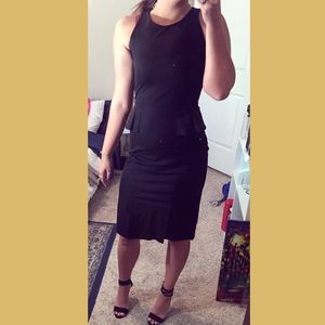 Banana Republic Bi-Stretch Peplum Sheath Dress